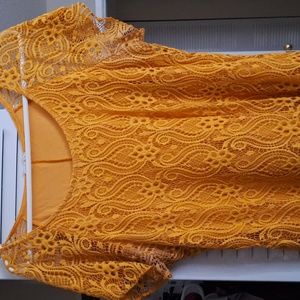 Yellow Laced Blouse